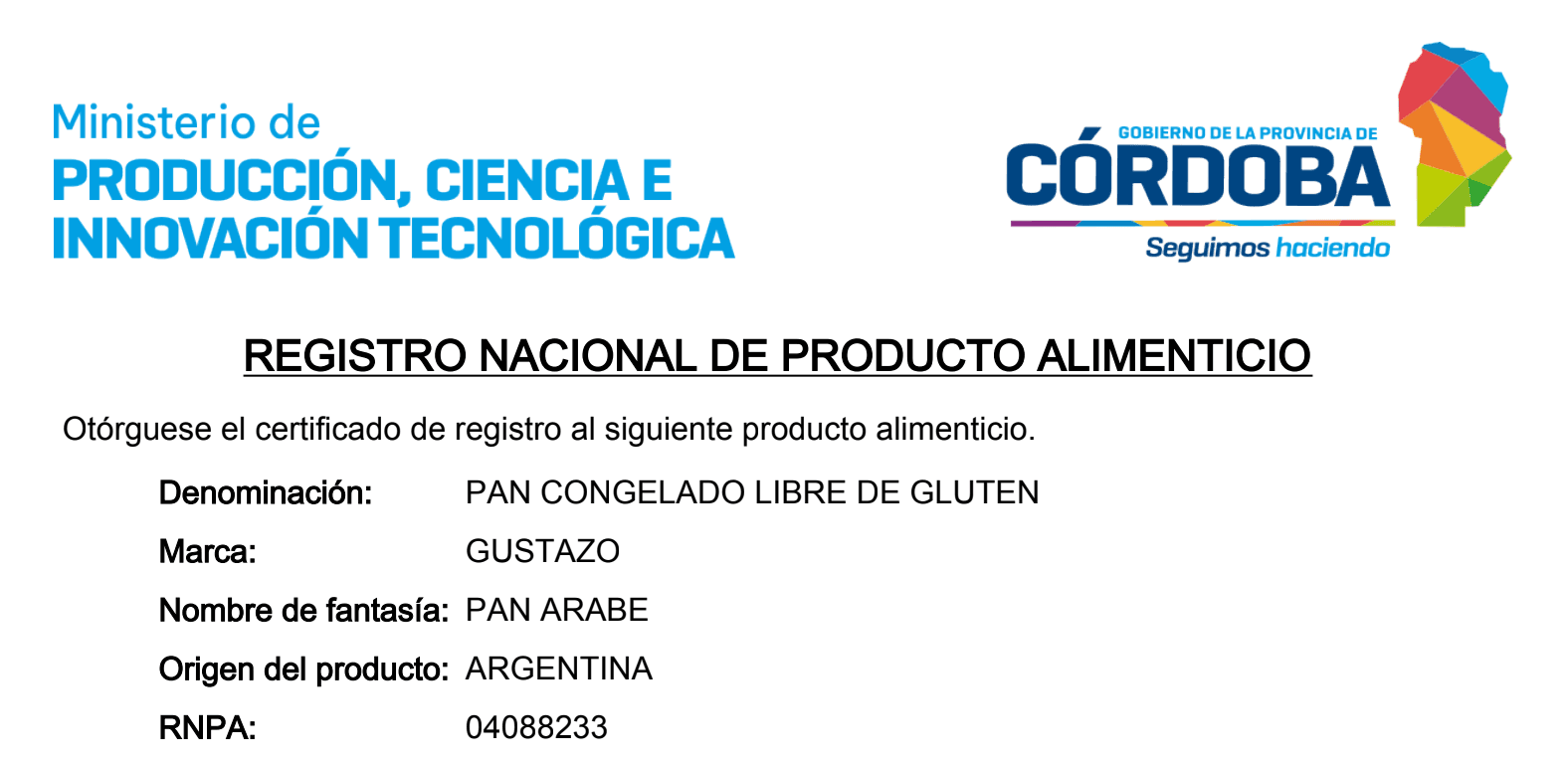 Certificado RNPA 4