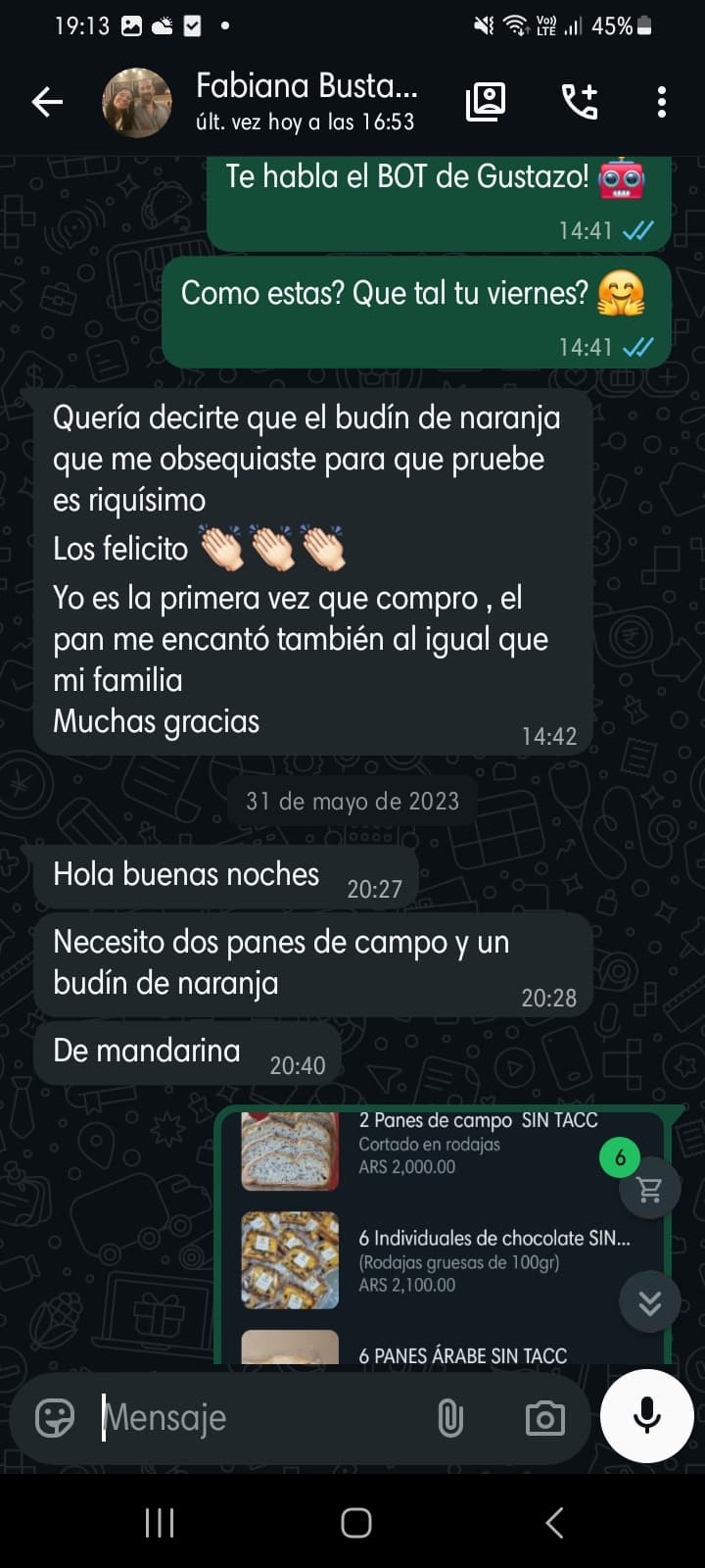 Mensaje WhatsApp 11